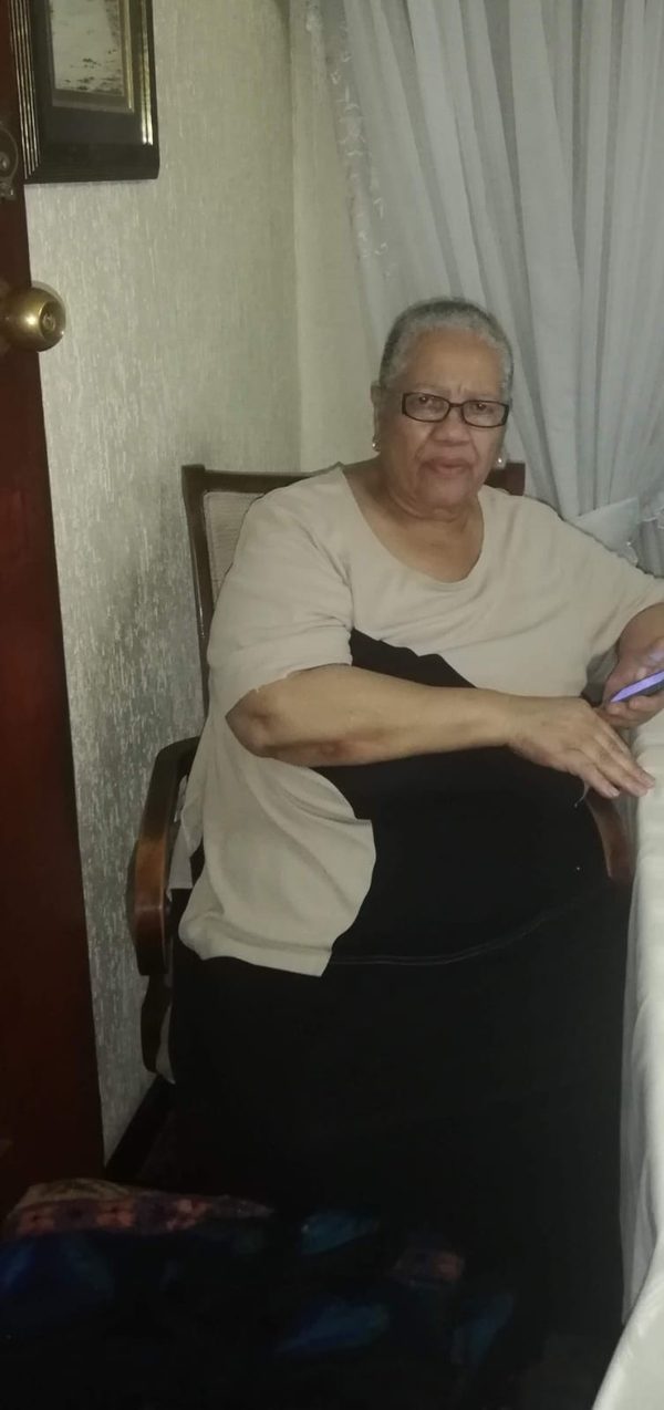 Margaret seated at home