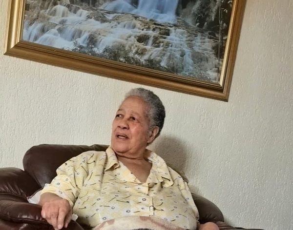 Margaret in the lounge